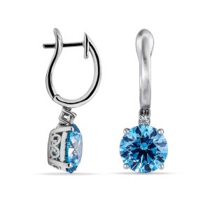 Maya Zamir Jewelry Dubai עגילים אלגנטיות כחולה