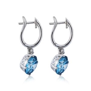  Maya Zamir Jewelry Dubai עגילים אלגנטיות כחולה