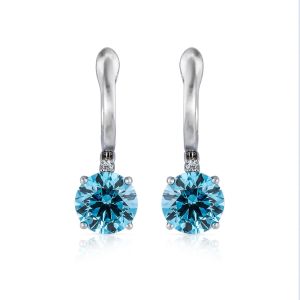  Maya Zamir Jewelry Dubai עגילים אלגנטיות כחולה